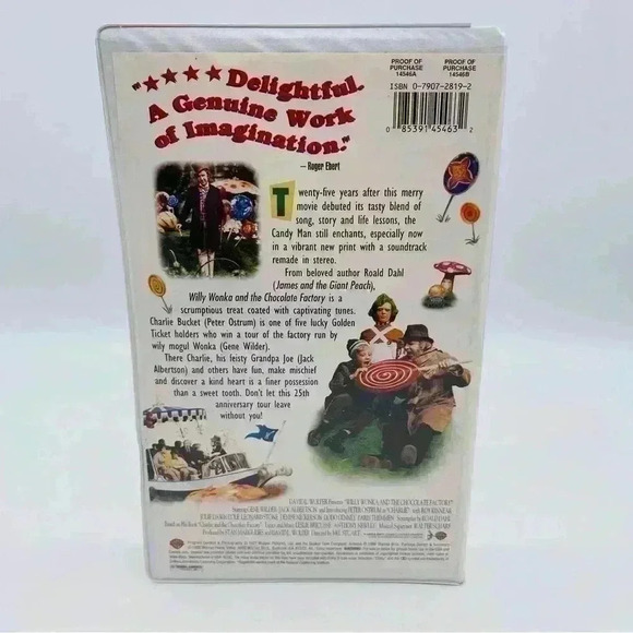 WB's Willy Wonka & The Chocolate Factory VHS Tape, #14546 - Picture 2 of 8